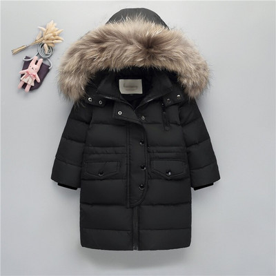2022 Nature Fur χειμωνιάτικο πουπουλένιο μπουφάν για αγόρια παλτό κορίτσια ρούχα παιδικά ρούχα παχύνουν εξωτερικά ενδύματα παρκα παιδικά 80-160cm