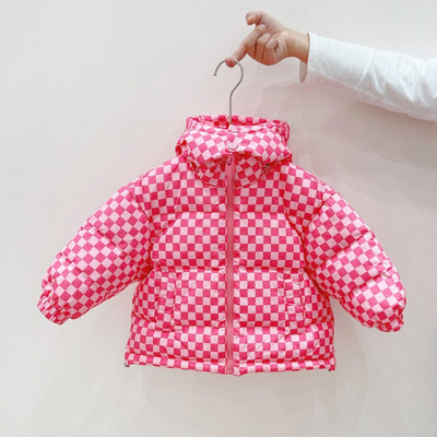 Ziemas zēnu un meiteņu pleds Raksturīgs stils siltā dūnu jaka 1-6 gadus veciem bērnu siltā dūnu jaka