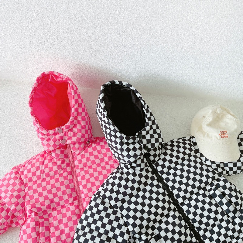 Ziemas zēnu un meiteņu pleds Raksturīgs stils siltā dūnu jaka 1-6 gadus veciem bērnu siltā dūnu jaka