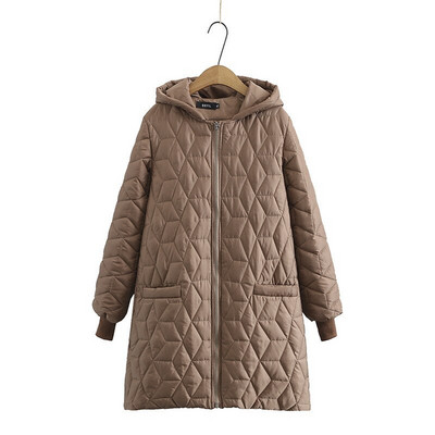 2021. Visokokvalitetni ženski kaput proljeće jesen moda ležerna tanka parka europske vjetrootporne duge ženske jakne s kapuljačom gornja odjeća