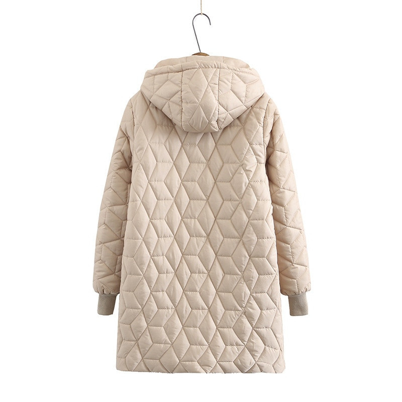 2021. Visokokvalitetni ženski kaput proljeće jesen moda ležerna tanka parka europske vjetrootporne duge ženske jakne s kapuljačom gornja odjeća