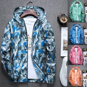 Vasaras viegls sporta vīriešu vējjaka pāris jaka sievietēm, elpojošs āra pludmales apģērbs, saules aizsargapģērbs