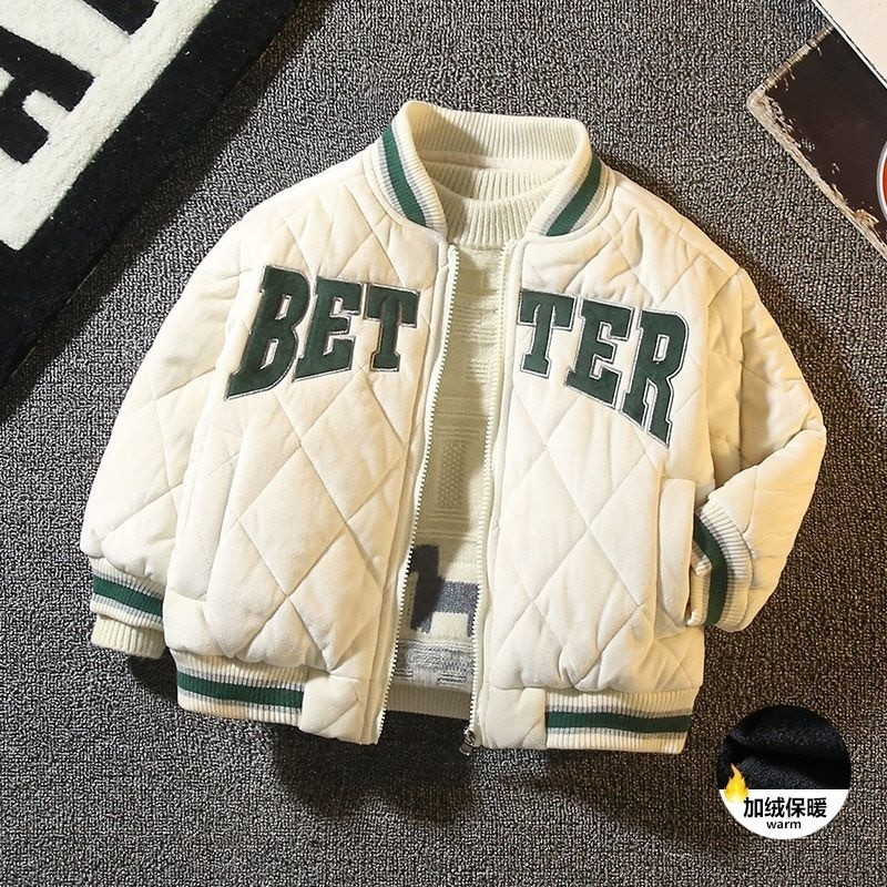 2021. gada zēnu bērnu ziemas jaka beisbola uzvalks Bomber, mazs kokvilnas bērnu apģērbs pusaudžu meitenēm, mēteļi un žaketes, sniega apģērbs