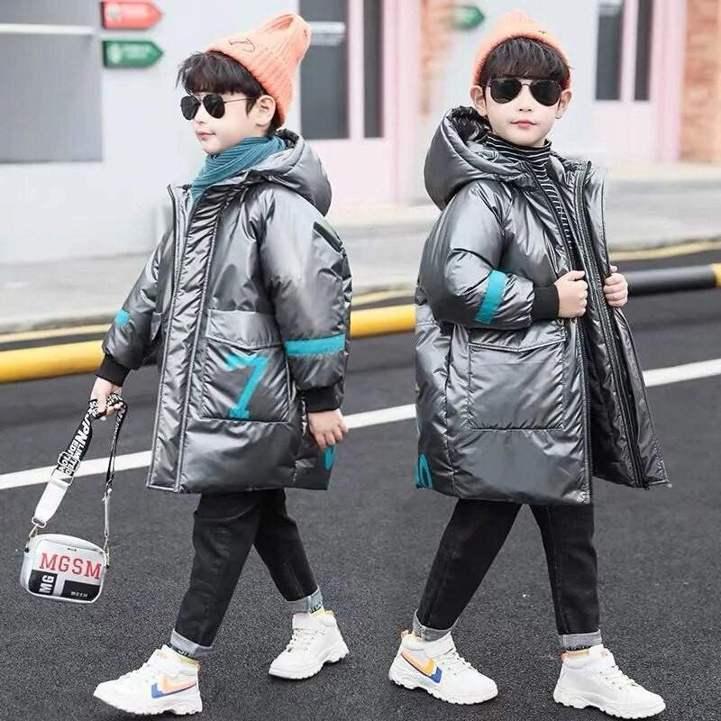 -30 μοίρες καινούργια αγόρια χειμωνιάτικα ρούχα παιδικά ρούχα ζεστό βαμβακερό μπουφάν Παλτό με κουκούλα παχύρρευστο εξωτερικά ενδύματα παιδικό πανωφόρι parka