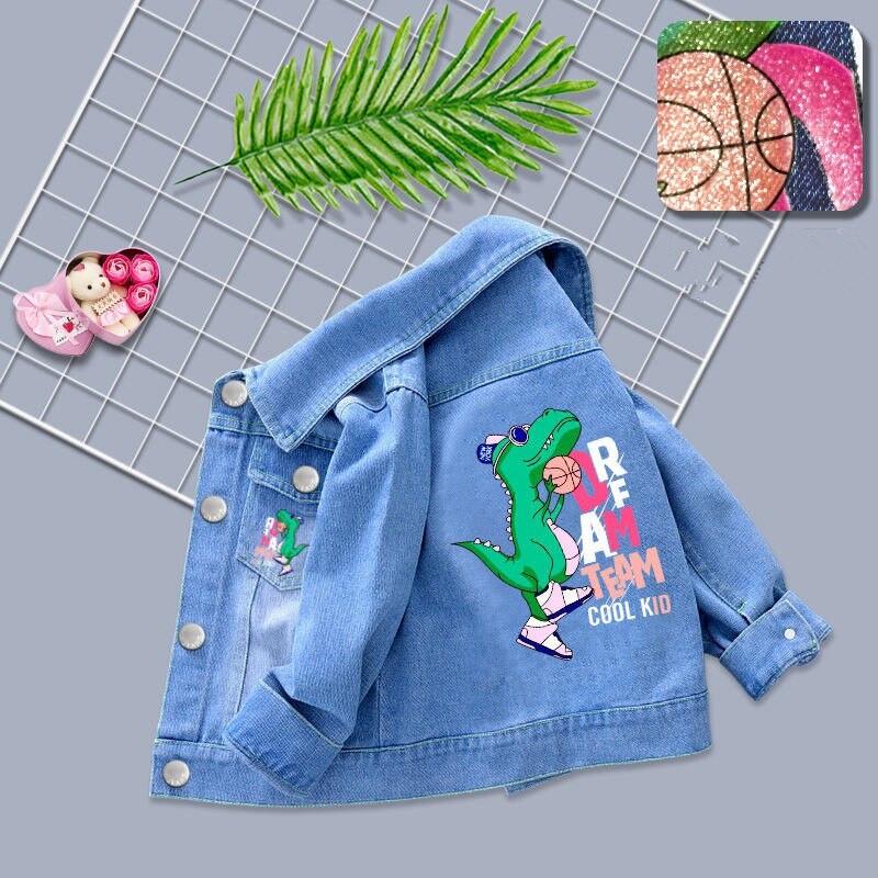 Ανοιξιάτικα παιδικά παλτό μόδας Μοντέρνα τζιν παλτό για κορίτσια Ανοιξιάτικα παιδικά ρούχα Βρεφικά ρούχα για κορίτσια Εξωτερικά τζιν μπουφάν