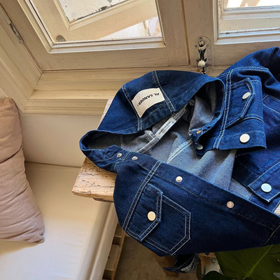 Dječja jakna, nova jesen 2022., jednobojni kratki traper kaput s kapuljačom za dječake i djevojčice