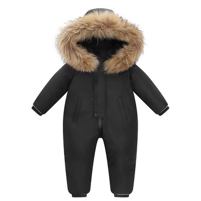 -30 Χειμωνιάτικο ζεστό Snowsuit Αγόρι 90% Μπουφάν Duck Down Βρεφικό πανωφόρι νήπιο κορίτσι Ρούχα Παιδική Ολόσωμη φόρμα 2~6 ετών parka γούνινα ρούχα