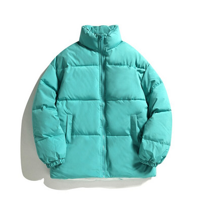 NELLARGEL Γυναικείο Χειμερινό Harajuku Puffer Jacket Parkas 2022 Γυναικείο χοντρό πολύχρωμο κορεάτικο παλτό με φούσκα για κορίτσι μαύρο μπουφάν