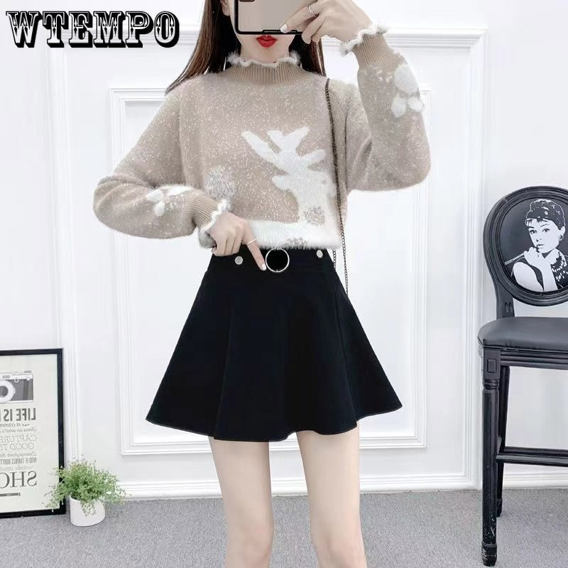 Πουλόβερ στρογγυλή λαιμόκοψη Πουλόβερ Κασμίρ Ζεστό πουλόβερ Χειμώνας Γυναικείο πουλόβερ μακρυμάνικο μεγάλο μέγεθος χονδρικής