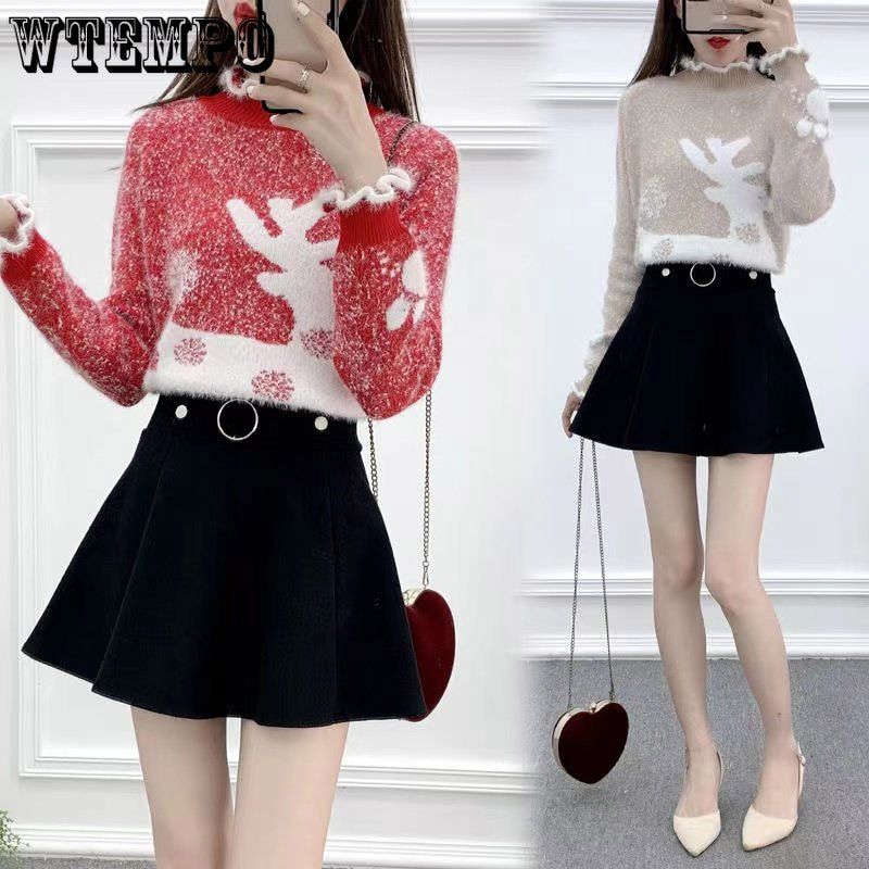 Πουλόβερ στρογγυλή λαιμόκοψη Πουλόβερ Κασμίρ Ζεστό πουλόβερ Χειμώνας Γυναικείο πουλόβερ μακρυμάνικο μεγάλο μέγεθος χονδρικής