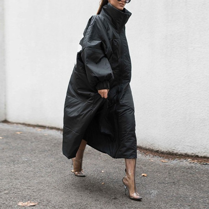 Prevelika debela pamučna parka Queen King Ženska topla jakna Zimski kaput s printom Elegantna modna pamučna podstavljena jakna za žene