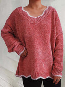 Γυναικείο πουλόβερ με ζιβάγκο σενίλ 2022 Νέα χειμερινή ψεύτικη γούνα βιζόν πάχυνση Ζεστά πουλόβερ Ακανόνιστα χαλαρά πλεκτά μπλουζάκια 4XL 5XL