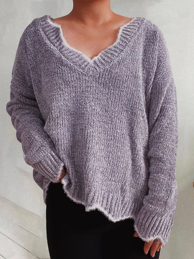 Γυναικείο πουλόβερ με ζιβάγκο σενίλ 2022 Νέα χειμερινή ψεύτικη γούνα βιζόν πάχυνση Ζεστά πουλόβερ Ακανόνιστα χαλαρά πλεκτά μπλουζάκια 4XL 5XL