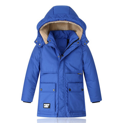 Ρωσία Snowsuit Παιδικά Αγόρια πουπουλένια μπουφάν Χειμερινό Παιδικά Πάρκα Παχύ Ζεστά Ενδύματα για Έφηβο 6 8 10 12 14 15 Χρόνια Παλτό FM095