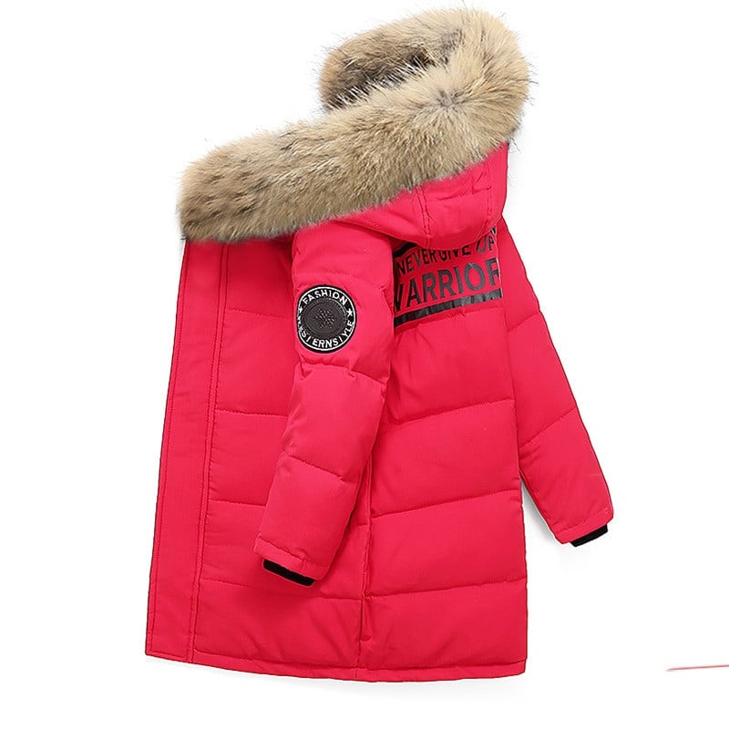 Rusija Snowsuit Vaikų berniukų pūkinė striukė Vaikiška Parka Vaikiški Parkai Stori šilti viršutiniai drabužiai paaugliams 6 8 10 12 14 15 metų paltas LC249