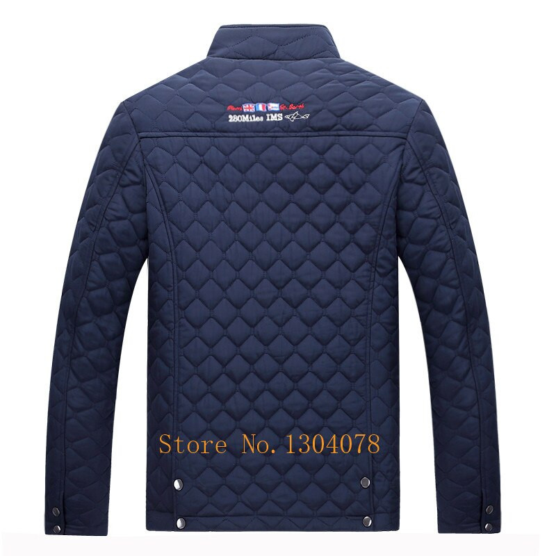 Ανδρικό μπουφάν Shark Κέντημα Cotton Liner Ανδρικά εξωτερικά ενδύματα Kenty Shark Brand Coats Man Plus Size 4XL Ανδρική πουπουλένια φόδρα