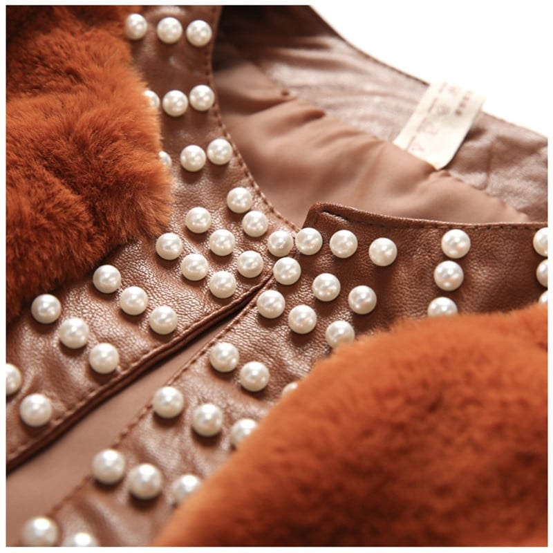 Baby Girls Jacket 2021 New Winte Real βελούδινη ψεύτικη γούνα Βαμβακερή πιο χοντρή μακρυμάνικη γαμήλια μπουφάν για κορίτσια Παιδικά ρούχα