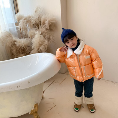 Ziemas modes bērni Bieza jaka Meitene Zēns Jērs Vilna Zīdainis Toddler Bērns Silts Aita Kā Mētelis Bērnu Virsdrēbes Kokvilnas drēbes