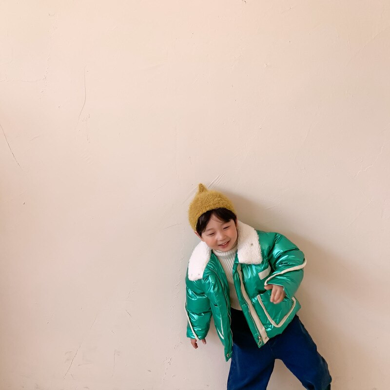 Ziemas modes bērni Bieza jaka Meitene Zēns Jērs Vilna Zīdainis Toddler Bērns Silts Aita Kā Mētelis Bērnu Virsdrēbes Kokvilnas drēbes