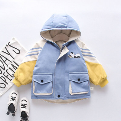 2020 Παιδικό μπουφάν για παιδιά Εξωτερικά παλτό Βρεφικά Βρεφικά ρούχα αγόρια Φθινοπωρινό Χειμερινό μπουφάν με κουκούλα για αγόρια παλτό 1 2 3 4 ετών