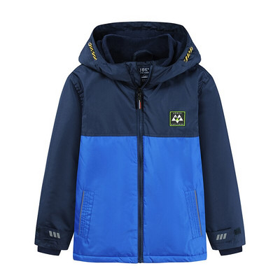 Bērnu ziemas jakas Ūdensnecaurlaidīgas vēja necaurlaidīgas zēnu jakas ar kapuci Bērnu virsdrēbes Mēteļi Apģērbi 7-16 gadiem