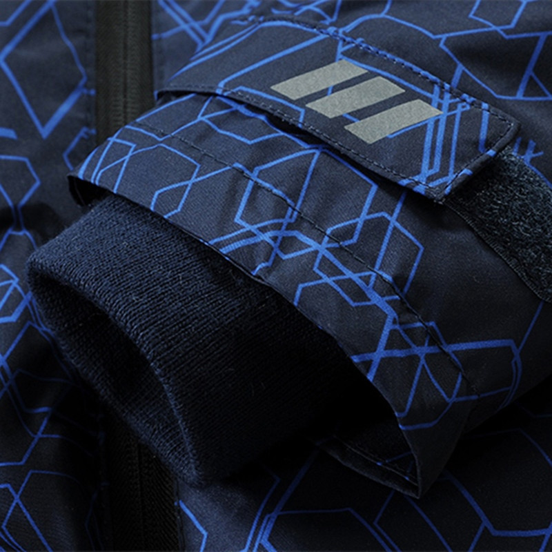 Bērnu ziemas jakas Ūdensnecaurlaidīgas vēja necaurlaidīgas zēnu jakas ar kapuci Bērnu virsdrēbes Mēteļi Apģērbi 7-16 gadiem