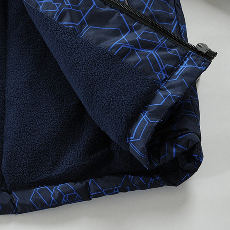 Bērnu ziemas jakas Ūdensnecaurlaidīgas vēja necaurlaidīgas zēnu jakas ar kapuci Bērnu virsdrēbes Mēteļi Apģērbi 7-16 gadiem