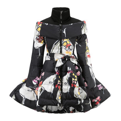 Κοριτσίστικο Χειμερινό Παλτό Νέο Μόδα Παιδικό Πουπουλένιο Μπουφάν για κορίτσι Ζεστό Βαμβακερό Πάρκα Παιδικό Μακρύ Μπουφάν Κοριτσίστικα Ρούχα 6 8 10 12 Ετών