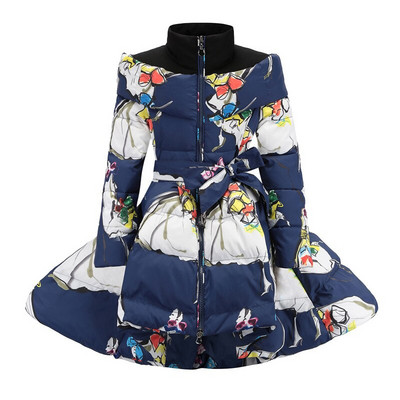 Κοριτσίστικο Χειμερινό Παλτό Νέο Μόδα Παιδικό Πουπουλένιο Μπουφάν για κορίτσι Ζεστό Βαμβακερό Πάρκα Παιδικό Μακρύ Μπουφάν Κοριτσίστικα Ρούχα 6 8 10 12 Ετών