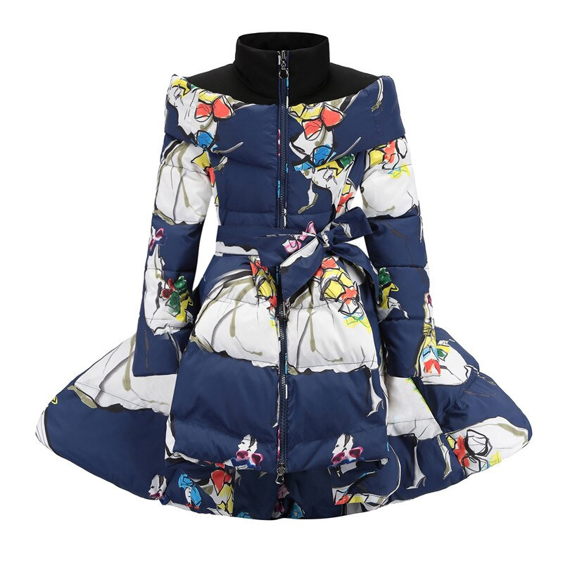 Κοριτσίστικο Χειμερινό Παλτό Νέο Μόδα Παιδικό Πουπουλένιο Μπουφάν για κορίτσι Ζεστό Βαμβακερό Πάρκα Παιδικό Μακρύ Μπουφάν Κοριτσίστικα Ρούχα 6 8 10 12 Ετών