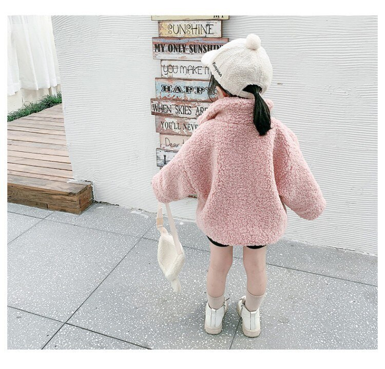 1-7 ετών Παιδικά Κοριτσίστικα Μπουφάν Χειμερινά Κορίτσια Μάλλινο Παλτό Πρόβατο Ζεστό Φθινόπωρο Αγόρια Χοντρά ρούχα