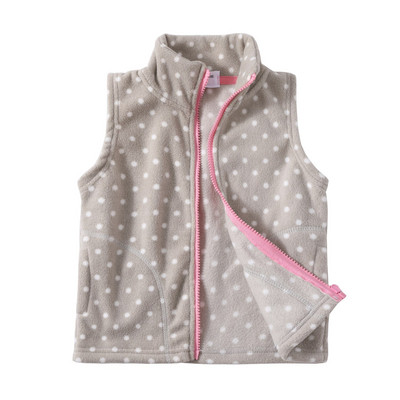 Mudkingdom Παιδικά γιλέκα μπουφάν Φθινοπωρινά χειμωνιάτικα φλις παιδικά πανωφόρια πανωφόρια ελαφριά casual χαριτωμένα πουά μοτίβο για αγόρια κορίτσια