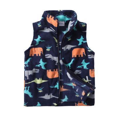 Mudkingdom Παιδικά γιλέκα μπουφάν Φθινοπωρινά χειμωνιάτικα φλις παιδικά πανωφόρια πανωφόρια ελαφριά casual χαριτωμένα πουά μοτίβο για αγόρια κορίτσια