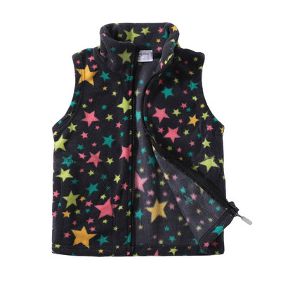 Mudkingdom Παιδικά γιλέκα μπουφάν Φθινοπωρινά χειμωνιάτικα φλις παιδικά πανωφόρια πανωφόρια ελαφριά casual χαριτωμένα πουά μοτίβο για αγόρια κορίτσια