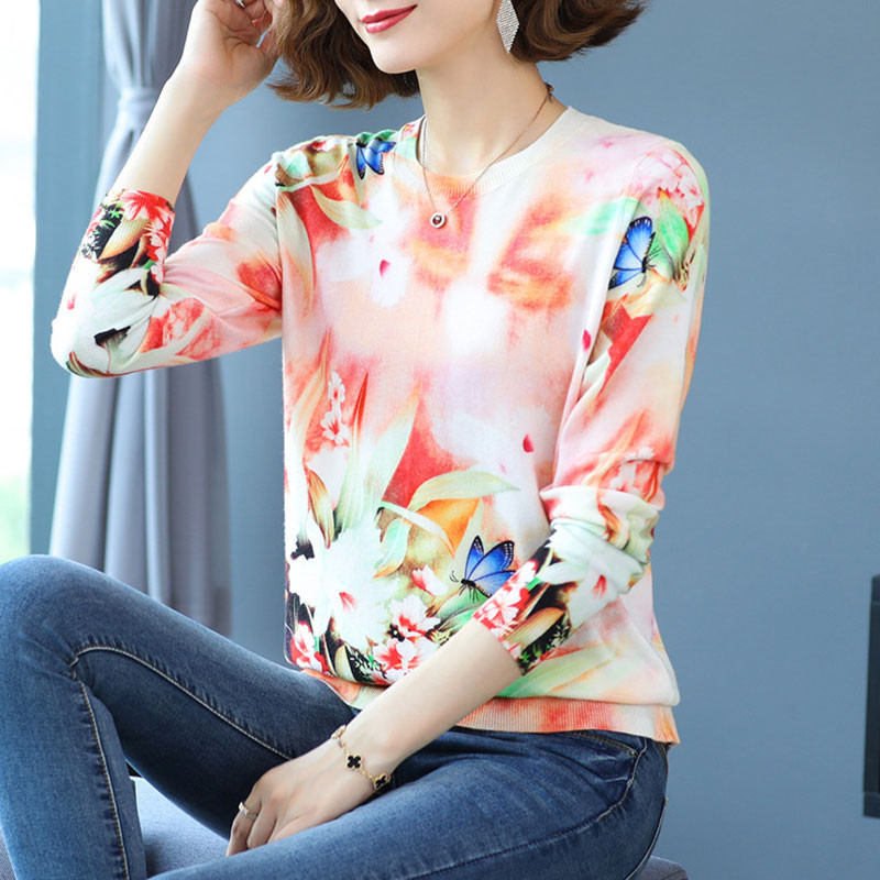 YISU Γυναικεία Πλεκτά Πλεκτά Πουλόβερ Μόδα Μπλούζες Γυναικεία μακρυμάνικη λαιμόκοψη Φαρδιά Casual Πλεκτό πουλόβ Γυναικεία ρούχα