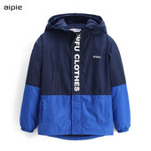 Παιδικά μπουφάν συνονθύλευμα χρώματος φλις με κουκούλα για αγόρια παλτό για 7-16 ετών Παιδικά εξωτερικά ρούχα