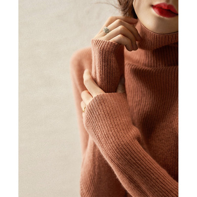 Φθινοπωρινό Χειμωνιάτικο Πλεκτό Γυναικείο Πουλόβερ Ζεστό Μακρυμάνικο Λεπτό Μασίφ Πουλόβερ Ζιόν Πουλόβερ Μάλλινο Παχύ Πουλόβερ 23776