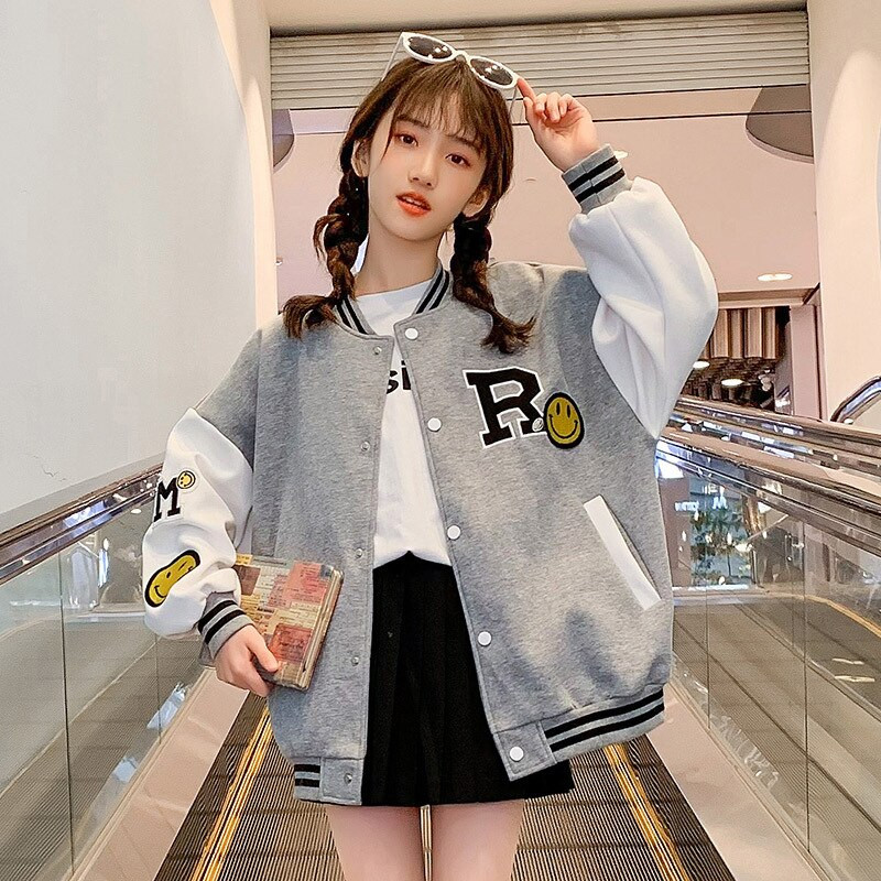 Nova dječja jesenska jakna Baseball odijelo Bomber Tiny Cotton Dječja odjeća za tinejdžere Prošiveni kaputi i jakne 15-godišnja djevojčica