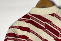 Γυναικείο ριγέ ζακάρ πουλόβερ 2022 Άνοιξη καλοκαίρι Νέα μόδα Γυναικείο γιακά πόλο με κοντομάνικο πλεκτό πουλόβερ