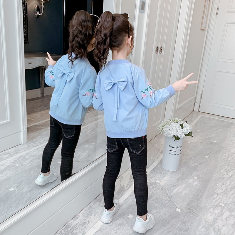 Κοριτσίστικο Παλτό Πανωφόρι Κέντημα Παλτό για Κορίτσια Ανοιξιάτικο Φθινοπωρινό σακάκι Κορίτσι Casual Style Παιδικά Ρούχα Κορίτσι 6 8 10 12 14