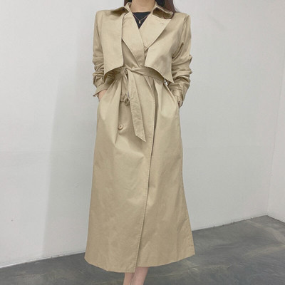 [EWQ] Jednoredno kopčanje, modni trend dugih rukava, ženska odjeća, korejski šik ženski trenčkot, vanjska odjeća, jesenska vjetrovka 2022.