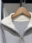 Burtu žakarda sieviešu trikotāžas džemperis ar pusi rāvējslēdzēja apkakli, 2022. gada rudens sievietēm ar garām piedurknēm trikotāžas džemperi