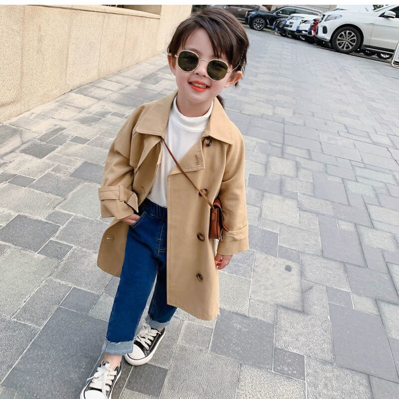 Gornja odjeća za djevojčice od 2 do 6 godina Proljeće 2022. Dječje kaki vjetrovke Odjeća za djevojčice Majice dugih rukava za malu djecu Dječje jakne