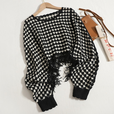 Yitimoky džemperis Sieviešu džemperis korejiešu modes izliekti topi pušķi ar garām piedurknēm retro trikotāžas apģērbi 2022. gada rudens ziema