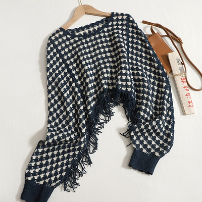 Yitimoky džemperis Sieviešu džemperis korejiešu modes izliekti topi pušķi ar garām piedurknēm retro trikotāžas apģērbi 2022. gada rudens ziema