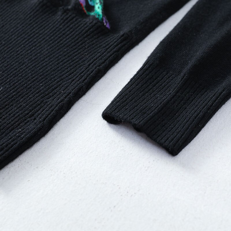 YISU Džemperis Sieviešu Šalles apkakles apdruka Brīvs Silts Garām piedurknēm Džemperis Sieviešu Rudens Ziemas Elastīgs Ikdienas Sieviešu Pullove