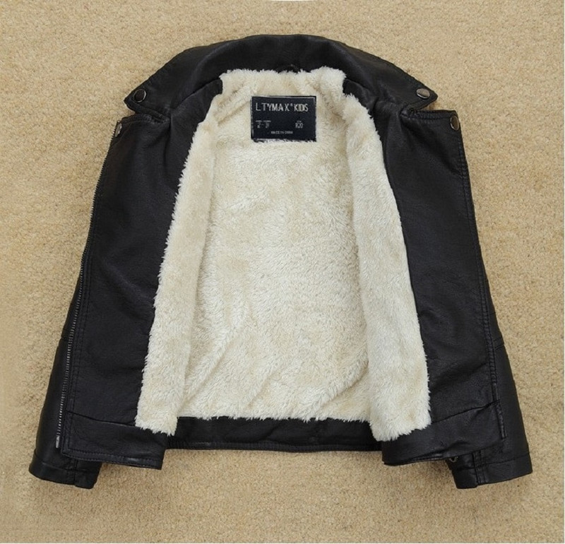 Επώνυμη μόδα Χειμερινό παιδικό παλτό με γούνα βαρέων βαρών για μωρά για κορίτσια αγόρια Δερμάτινα μπουφάν Παιδικά ρούχα για 3-14 ετών