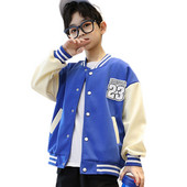 Jauns rudens pavasara zēnu mētelis ikdienas sporta jaka zēniem ikdienas bērnu apģērbi bērnu apģērbi vēstules beisbola formas tērps 5-14 g.