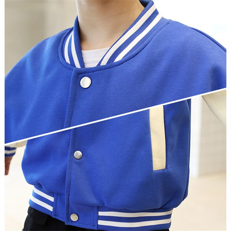 Jauns rudens pavasara zēnu mētelis ikdienas sporta jaka zēniem ikdienas bērnu apģērbi bērnu apģērbi vēstules beisbola formas tērps 5-14 g.
