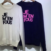 100% kašmira sieviešu burtu žakarda džemperis 2022. gada jauns apaļš kakla izgriezums, karsti rhinestones ar garām piedurknēm, brīvs sieviešu trikotāžas pulovera tops